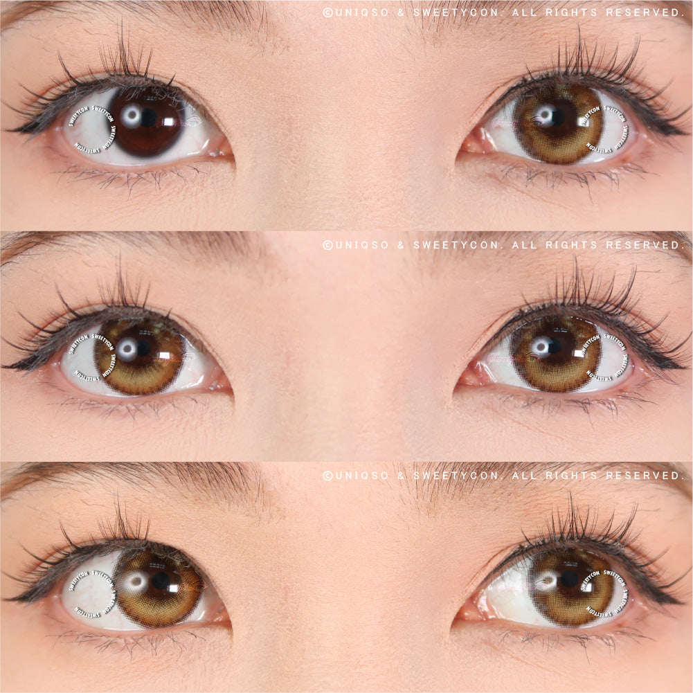 Sweety Anime Tear Orange Gold (1 lens/pack)-Colored Contacts-UNIQSO Canada