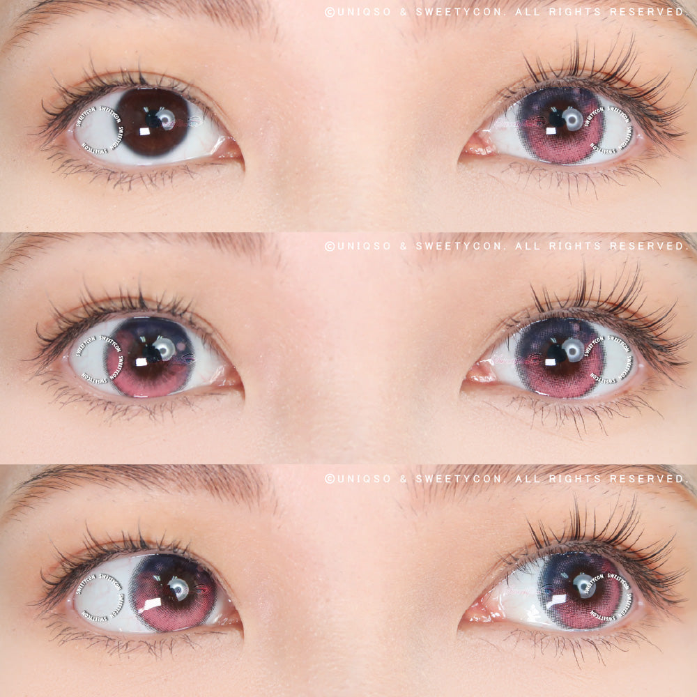 Sweety Anime Tear Purple Pink (1 lens/pack)-Colored Contacts-UNIQSO Canada