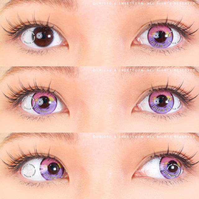 Sweety Anime Violet (1 lens/pack)-Colored Contacts-UNIQSO Canada