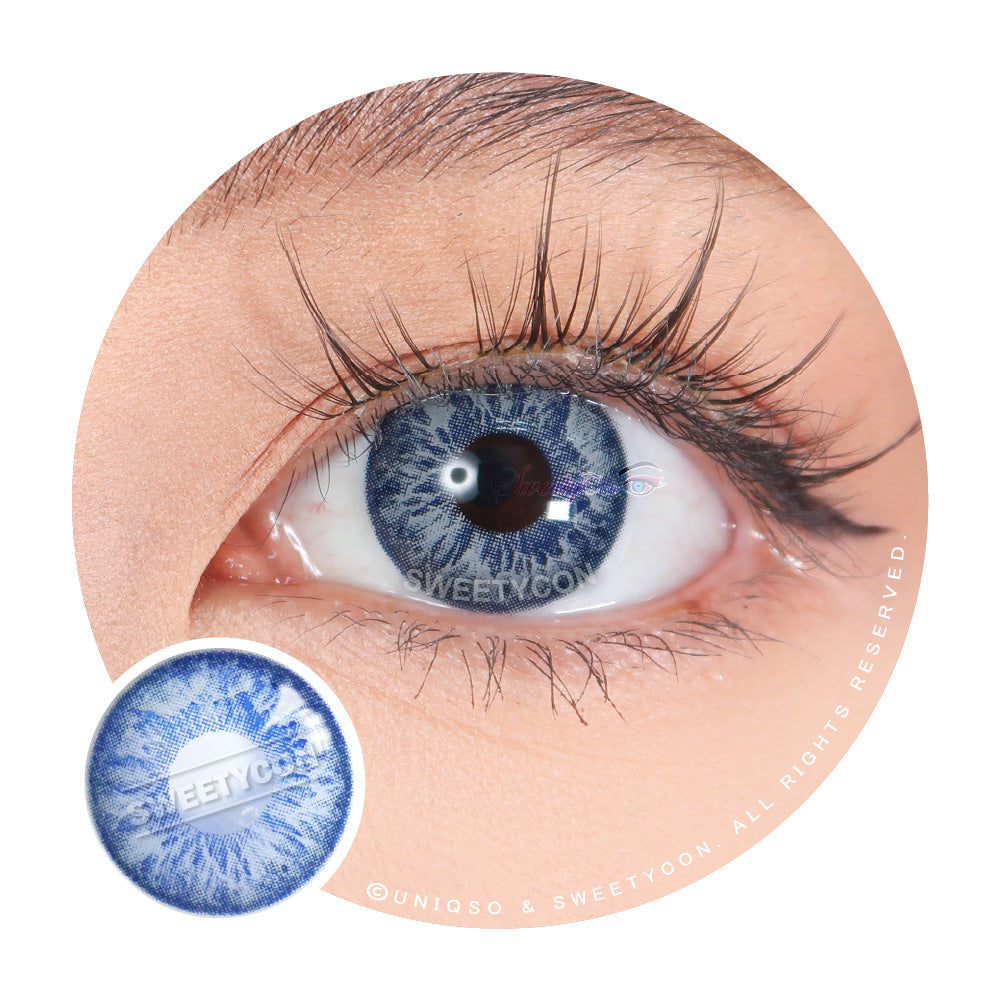 Sweety Blossom Blue Margarita colored contacts