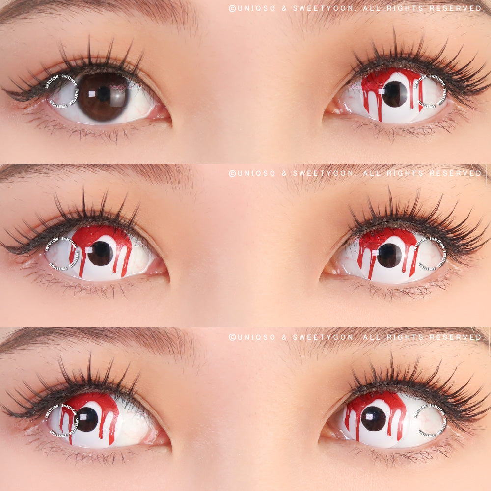 Sweety Crazy Bleeding Eye (1 lens/pack)-Crazy Contacts-UNIQSO Canada