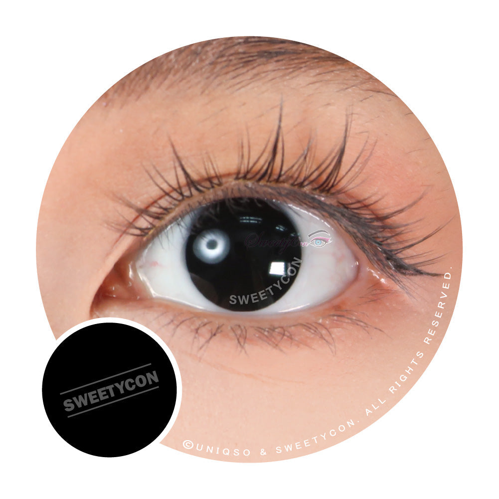 Sweety Crazy Blind Black (1 lens/pack)-Crazy Contacts-UNIQSO Canada