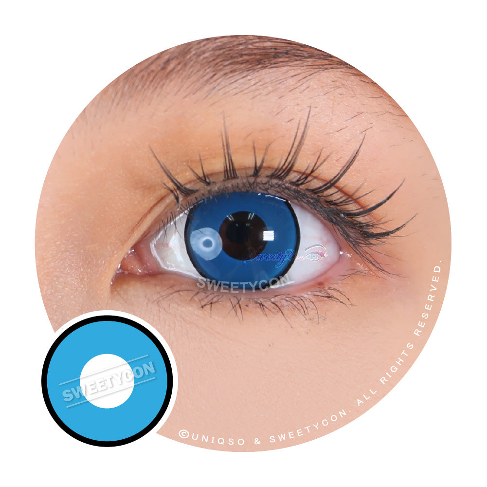 Sweety Crazy Blue Manson/ Blue Zombie (1 lens/pack)-Crazy Contacts-UNIQSO Canada