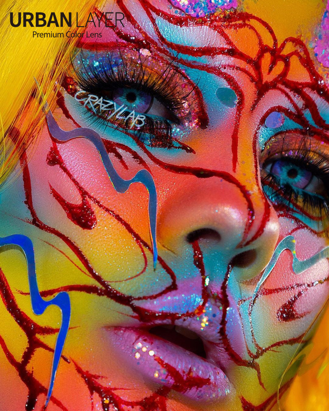 Sweety Crazy Cosmos (1 lens/pack)-Colored Contacts-UNIQSO Canada
