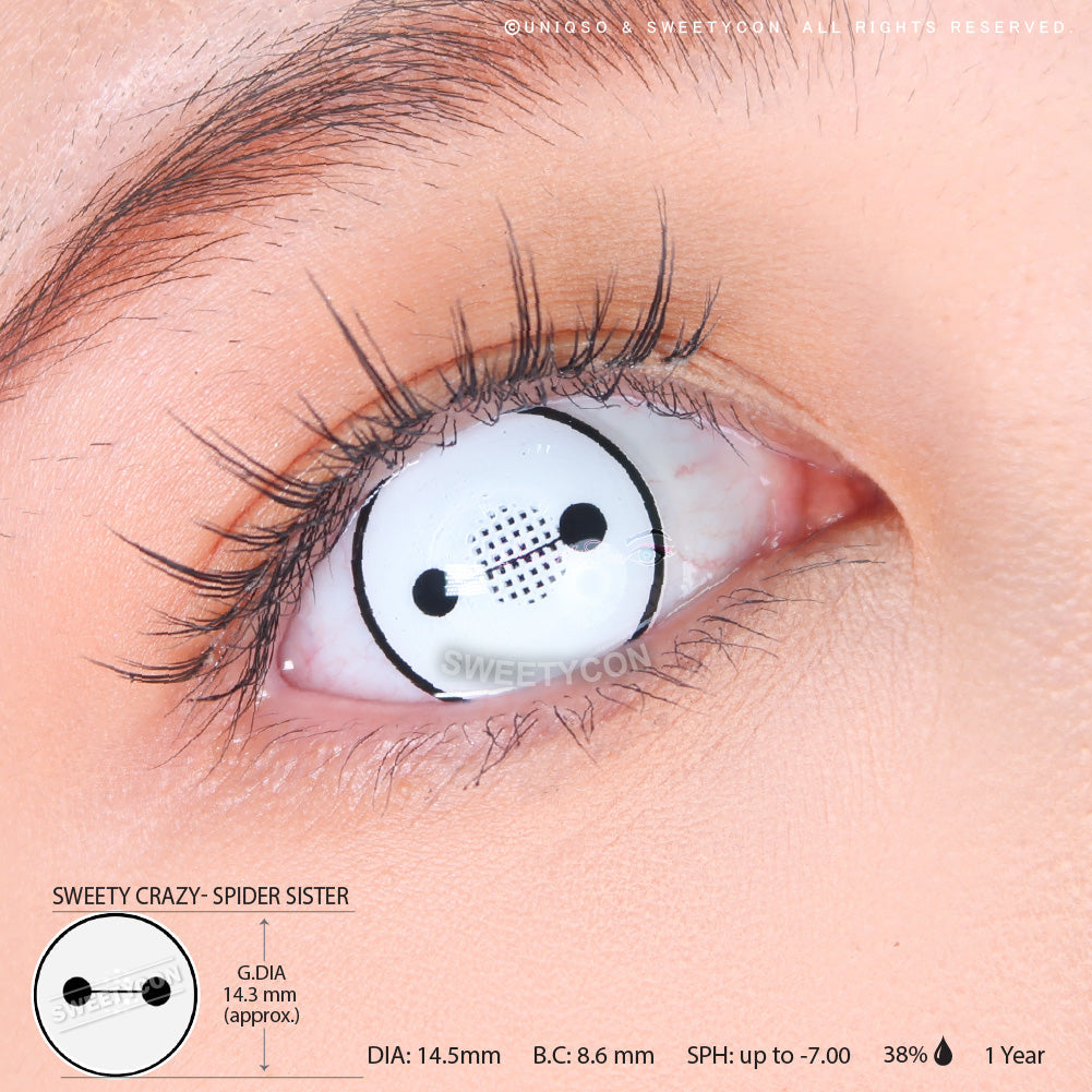Sweety Crazy Demon Killer Spider Sister (1 lens/pack)-Crazy Contacts-UNIQSO