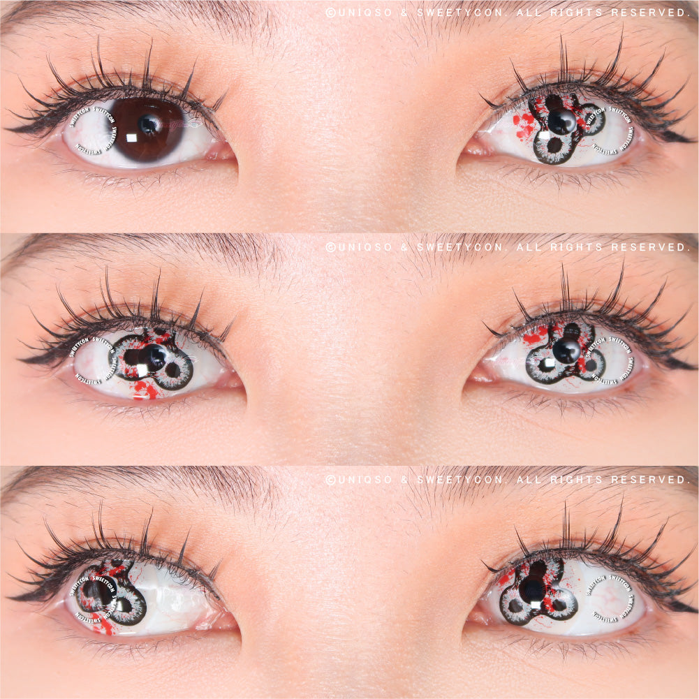 Sweety Crazy Devil's Triple (1 lens/pack)-Colored Contacts-UNIQSO Canada