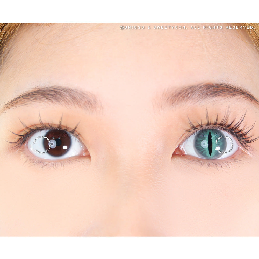 Sweety Crazy Gray Demon Eye / Cat Eye (New) (1 lens/pack)-Crazy Contacts-UNIQSO Canada