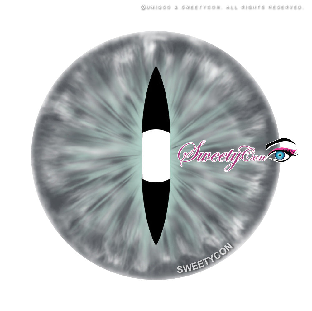 Sweety Crazy Gray Demon Eye / Cat Eye (New) (1 lens/pack)-Crazy Contacts-UNIQSO Canada