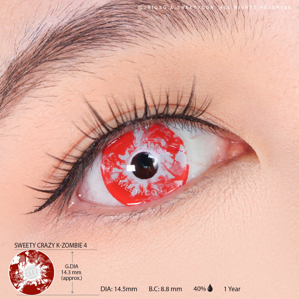 Sweety Crazy K-Zombie 4 (1 lens/pack)-Crazy Contacts-UNIQSO Canada
