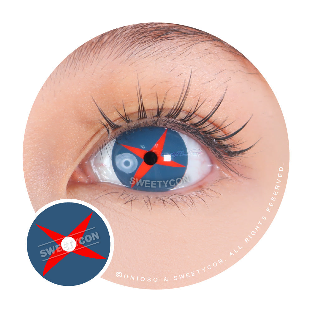 Sweety Crazy Knave Cross (1 lens/pack)-Colored Contacts-UNIQSO Canada