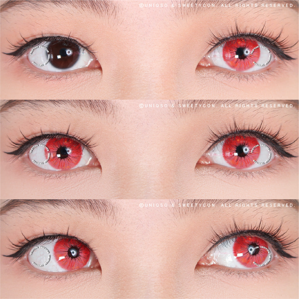 Sweety Crazy Lollipop Red (1 lens/pack)-Colored Contacts-UNIQSO Canada