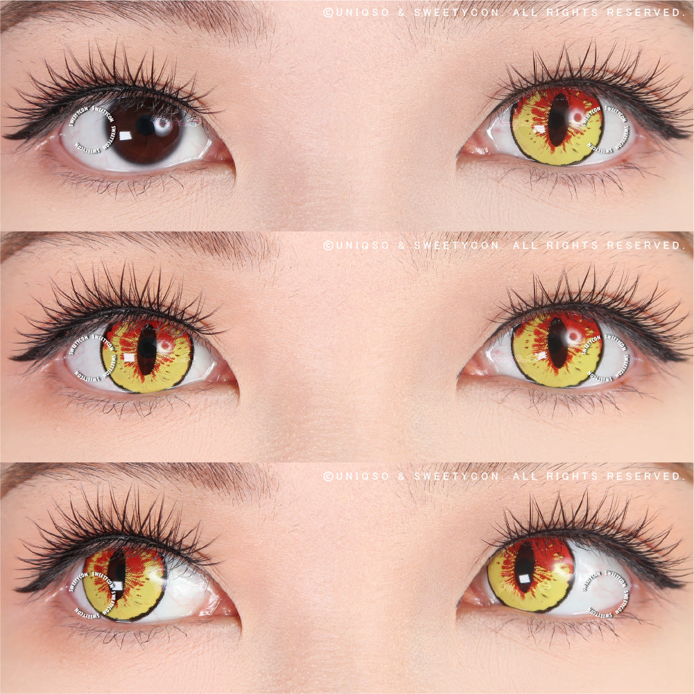Sweety Crazy Mystery Orb Yellow (1 lens/pack)-Crazy Contacts-UNIQSO Canada