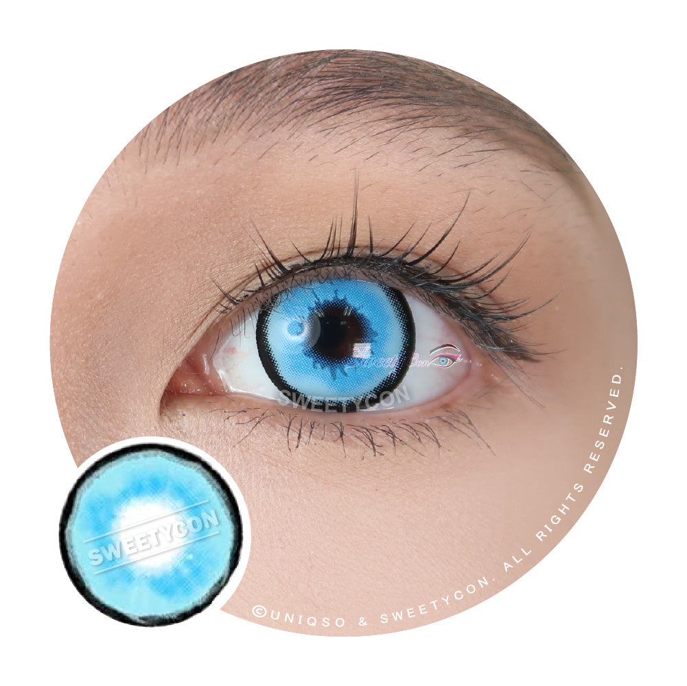 Sweety Crazy Platonic Blue (1 lens/pack)-Crazy Contacts-UNIQSO Canada