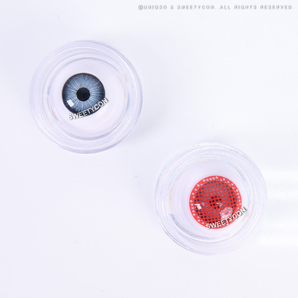 Sweety Crazy Red Screen/ Mesh II (1 lens/pack)-Crazy Contacts-UNIQSO Canada