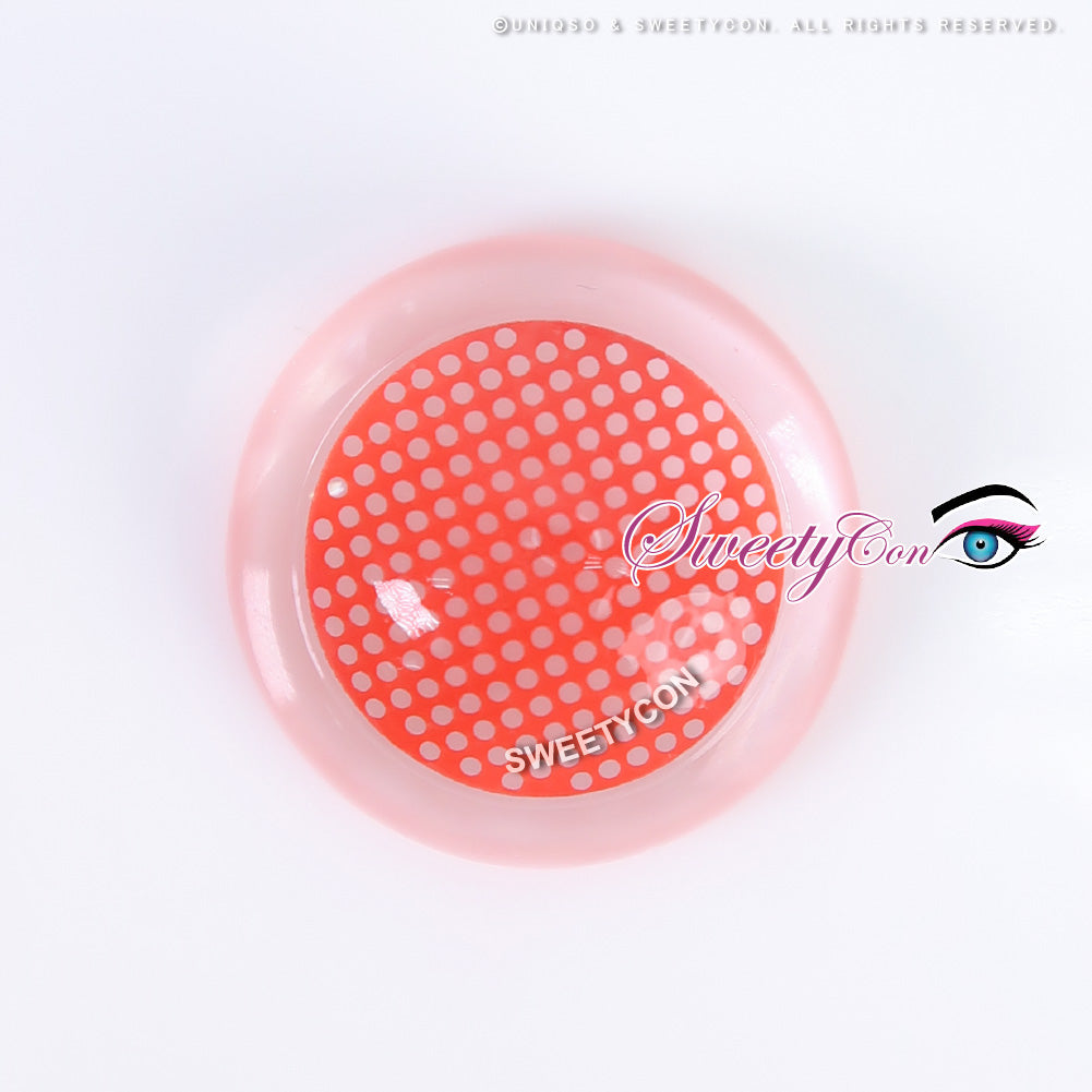 Sweety Crazy Red Screen/ Mesh II (1 lens/pack)-Crazy Contacts-UNIQSO Canada