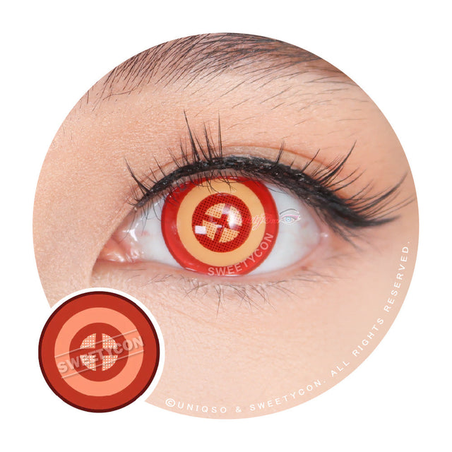 Sweety Crazy Red Target (1 lens/pack)-Crazy Contacts-UNIQSO Canada