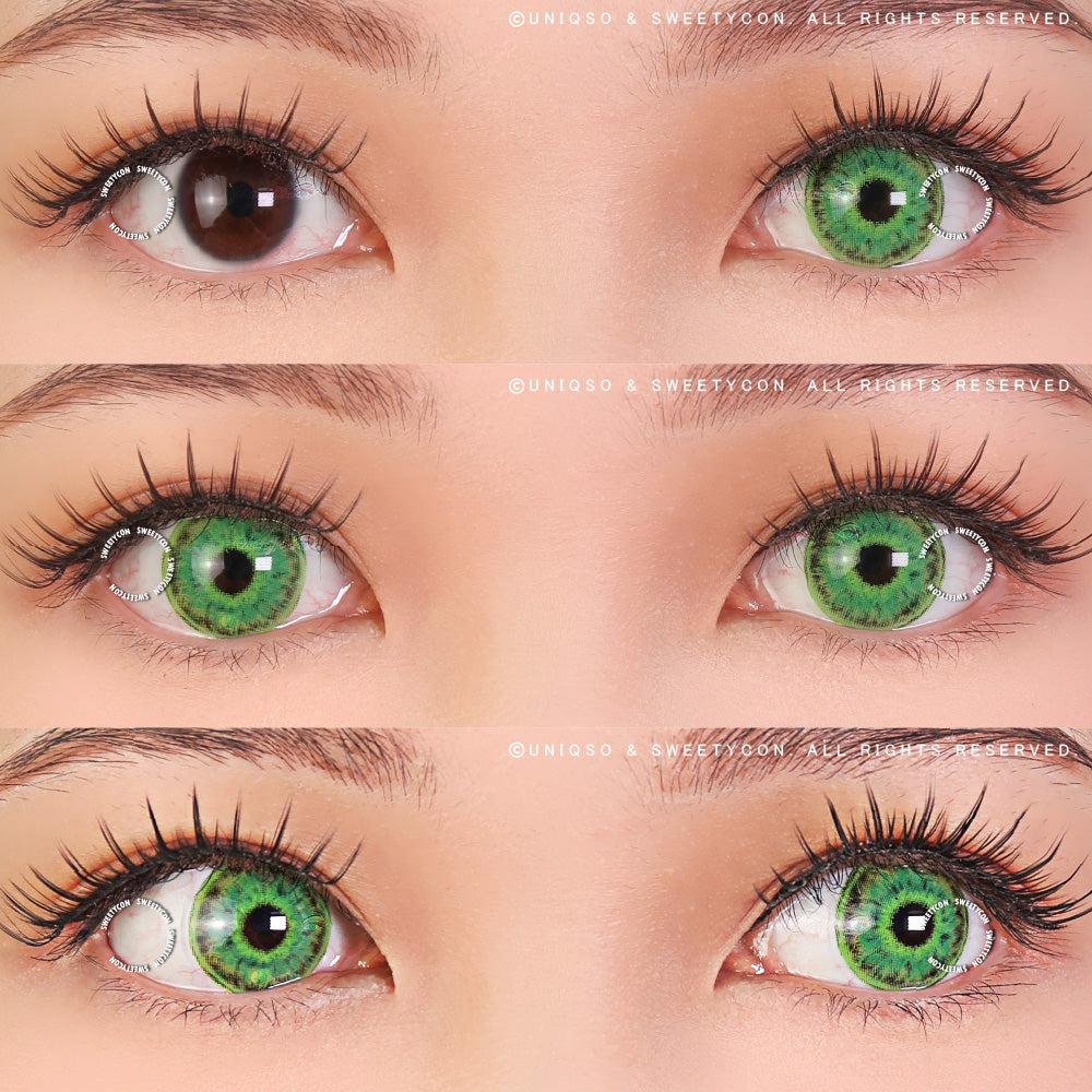 Sweety Crazy Scarlet Witch Green (1 lens/pack)-Crazy Contacts-UNIQSO Canada
