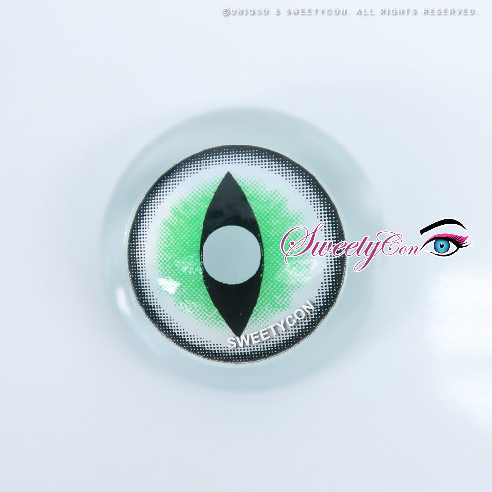 Sweety Crazy Sexy Cat Eye Green (1 lens/pack)-Crazy Contacts-UNIQSO Canada