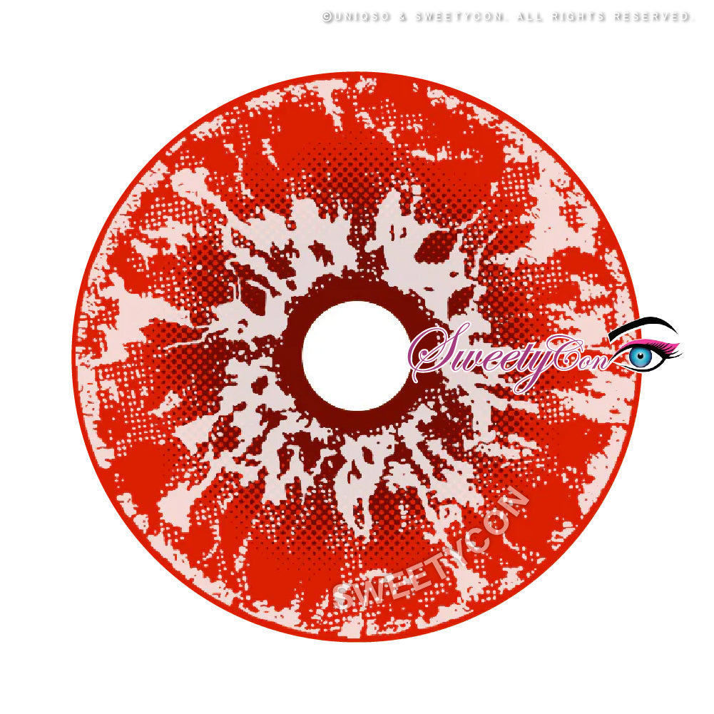 Sweety Crazy White Walker Red (1 lens/pack)-Crazy Contacts-UNIQSO Canada