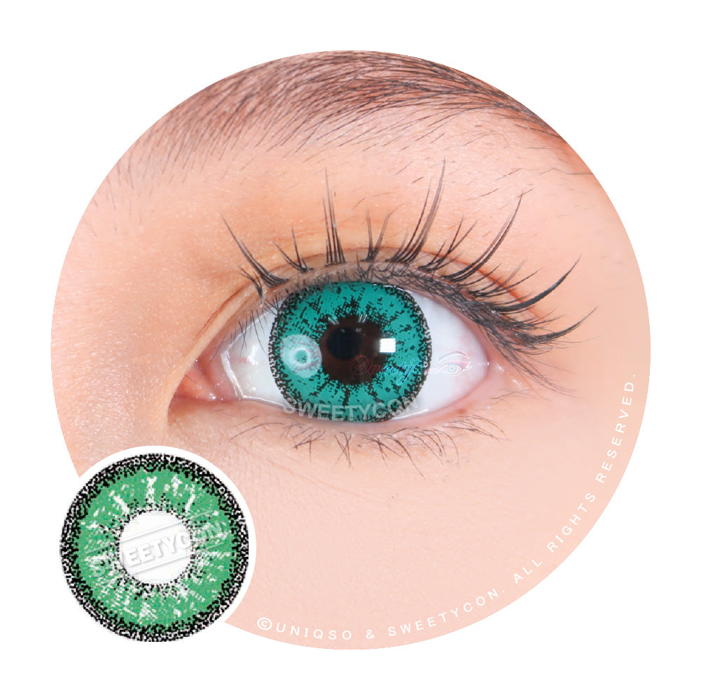 Sweety Crazy Zombie Green (1 lens/pack)-Crazy Contacts-UNIQSO Canada