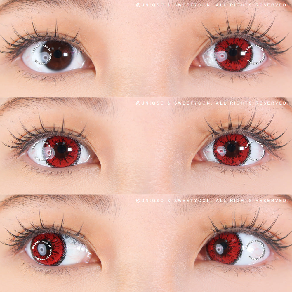 Sweety Crazy Zombie Red (1 lens/pack)-Crazy Contacts-UNIQSO Canada