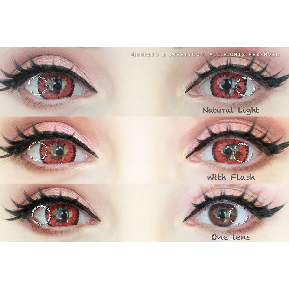 Sweety Crazy Zombie Red (1 lens/pack)-Crazy Contacts-UNIQSO Canada