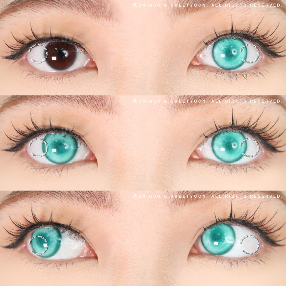 Sweety Delulu Green (1 lens/pack)-Colored Contacts-UNIQSO Canada