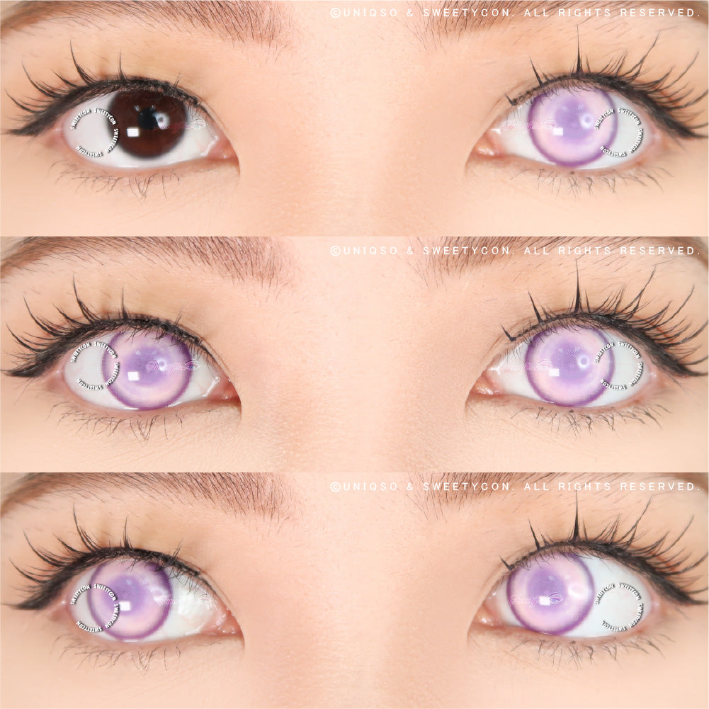 Sweety Delulu Violet (1 lens/pack)-Colored Contacts-UNIQSO Canada