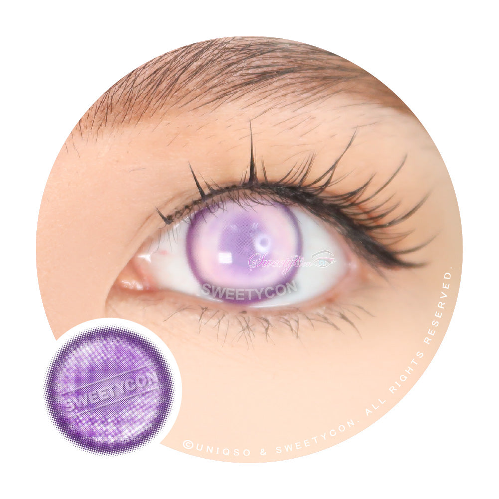 Sweety Delulu Violet (1 lens/pack)-Colored Contacts-UNIQSO Canada