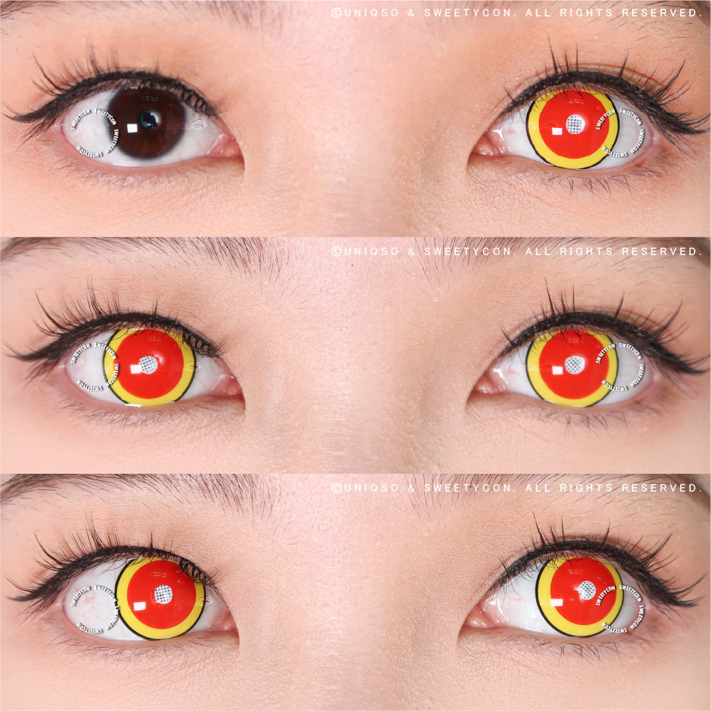 Sweety Demon Killer - Fire Flame (1 lens/pack)-Colored Contacts-UNIQSO Canada