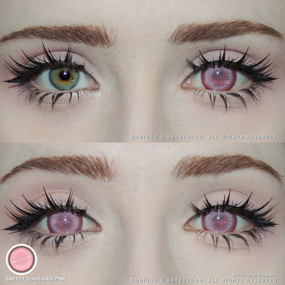Sweety Glass Ball Pink (1 lens/pack)-Colored Contacts-UNIQSO Canada