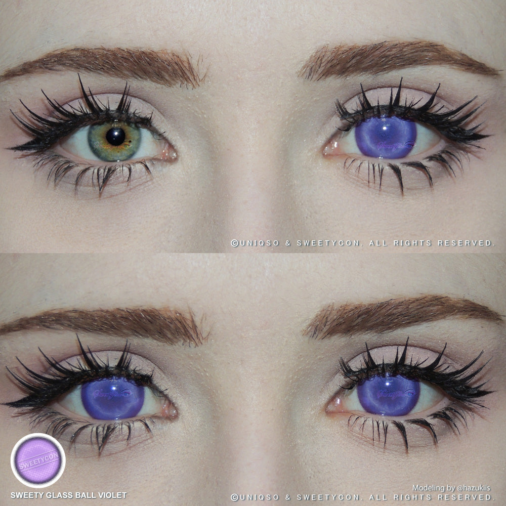 Sweety Glass Ball Violet (1 lens/pack)-Colored Contacts-UNIQSO Canada
