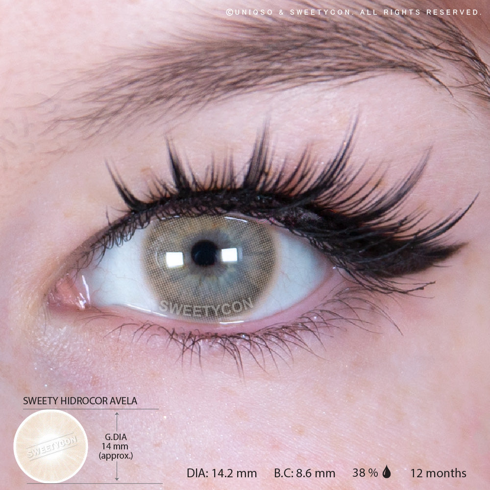 Sweety Hidrocor Avela (1 lens/pack)-Colored Contacts-UNIQSO Canada