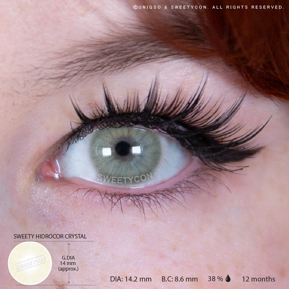 Sweety Hidrocor Crystal (1 lens/pack)-Colored Contacts-UNIQSO Canada