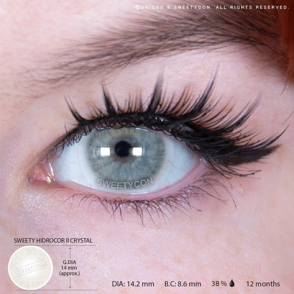Sweety Hidrocor II Crystal (1 lens/pack)-Colored Contacts-UNIQSO Canada