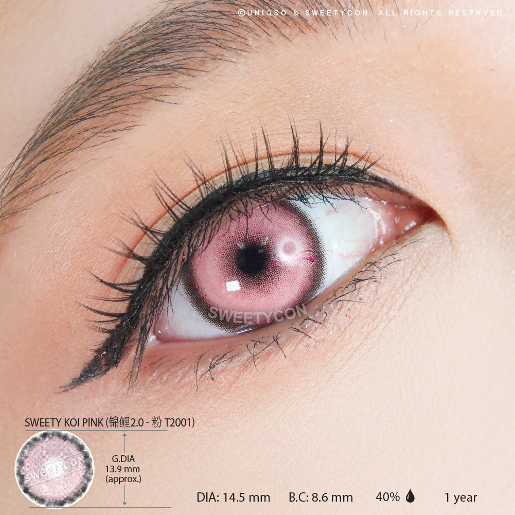 Sweety Koi Pink (1 lens/pack)-Colored Contacts-UNIQSO Canada