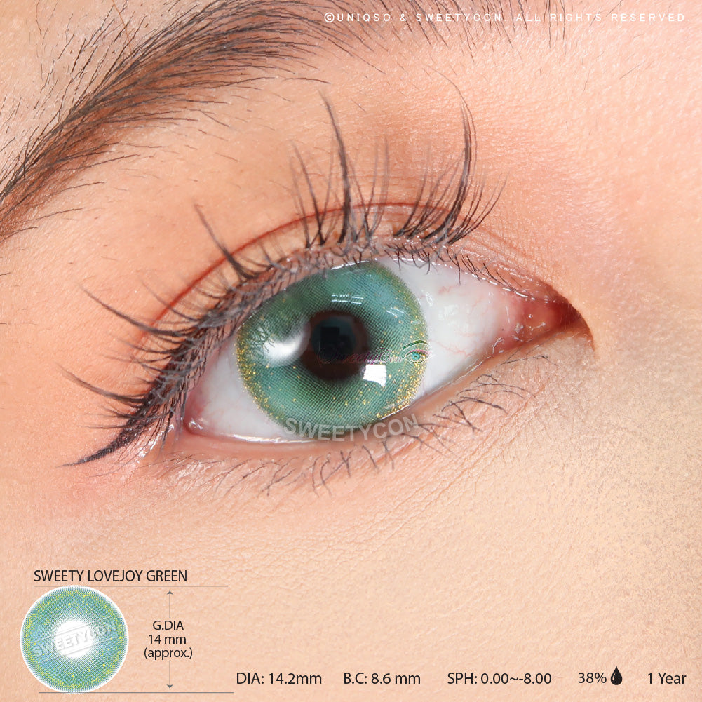 Sweety Lovejoy Green (1 lens/pack)-Colored Contacts-UNIQSO Canada