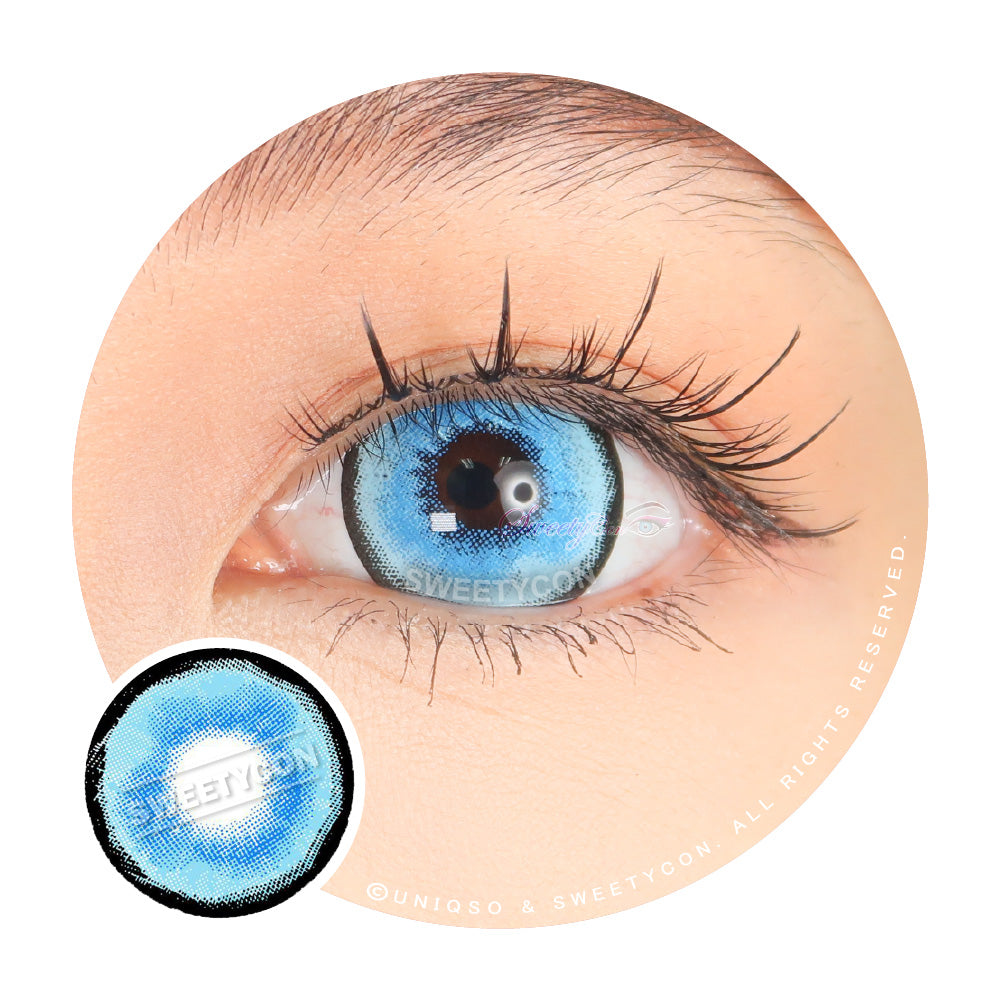 Sweety Mini Sclera Aquaman (1 lens/pack)-Mini Sclera Contacts-UNIQSO Canada