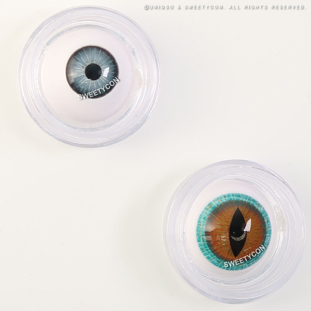 Sweety Mini Sclera Brown Lizard (1 lens/pack)-Mini Sclera Contacts-UNIQSO Canada