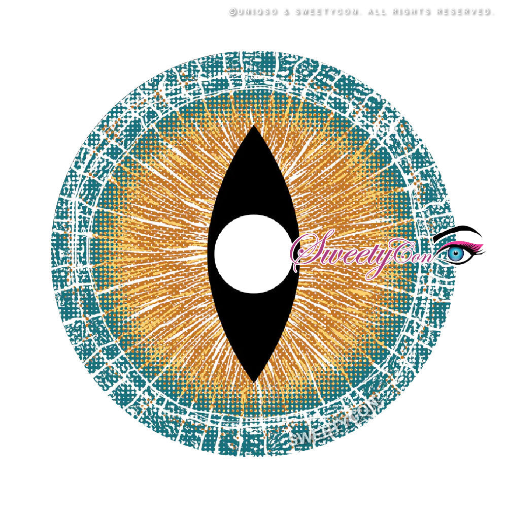 Sweety Mini Sclera Brown Lizard (1 lens/pack)-Mini Sclera Contacts-UNIQSO Canada