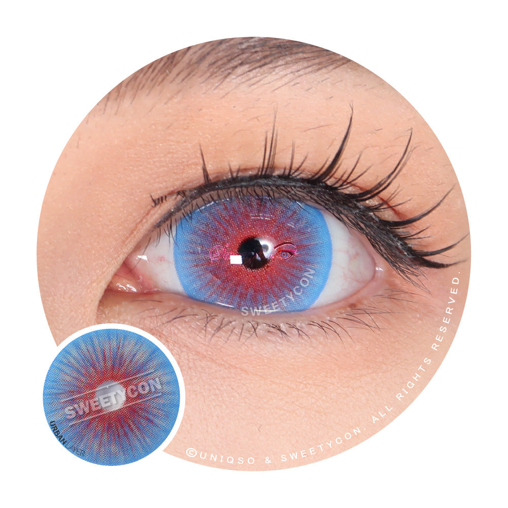 Sweety Mini Sclera Mystic Flame (1 lens/pack)-Mini Sclera Contacts-UNIQSO Canada