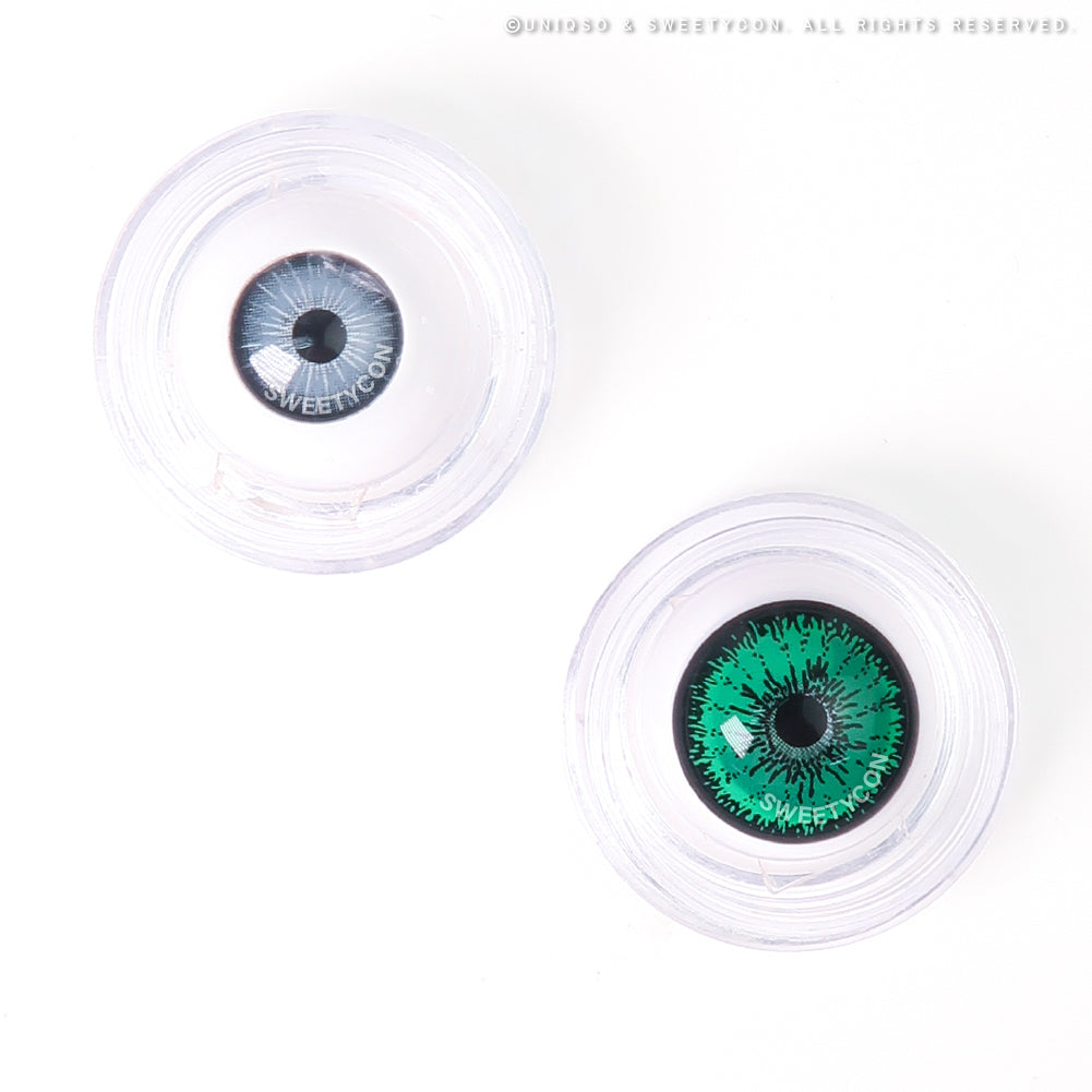 Sweety Mini Sclera Tokyo N Green(1 lens/pack)-Mini Sclera Contacts-UNIQSO Canada