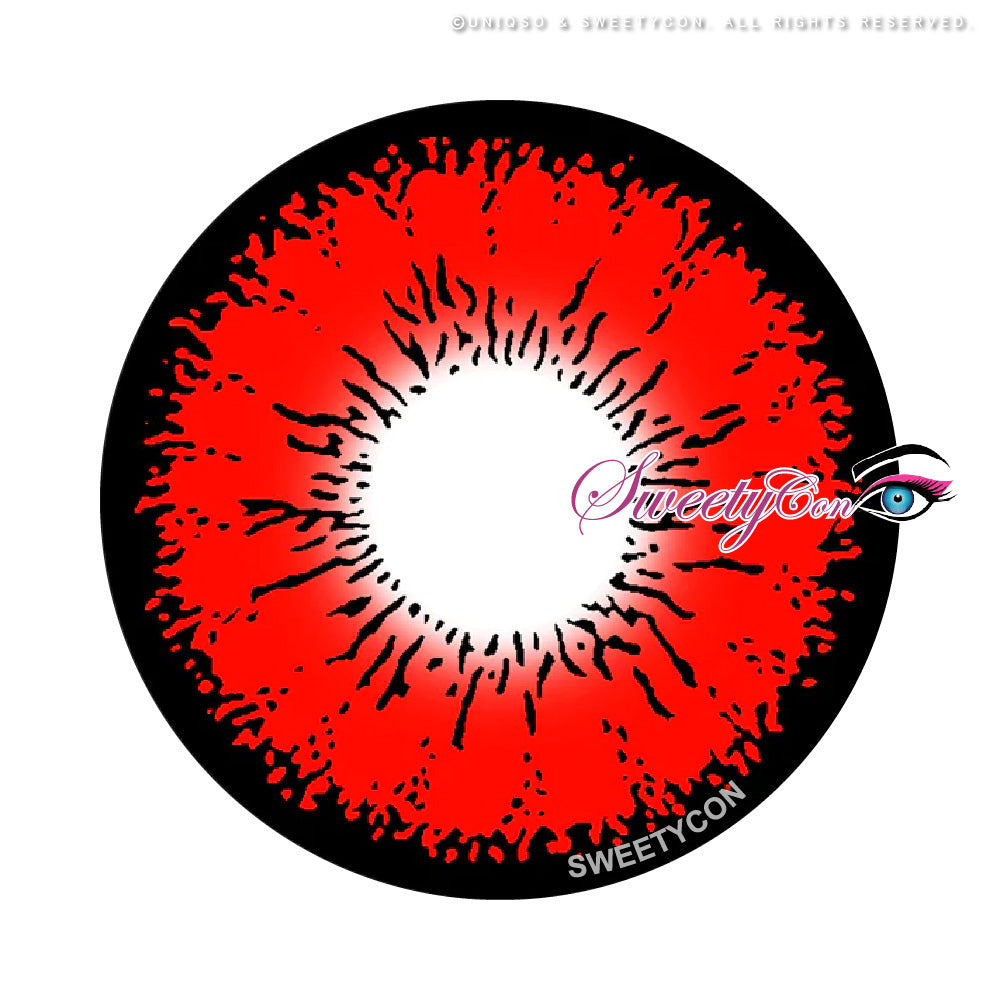 Sweety Mini Sclera Tokyo N Red (1 lens/pack)-Mini Sclera Contacts-UNIQSO Canada