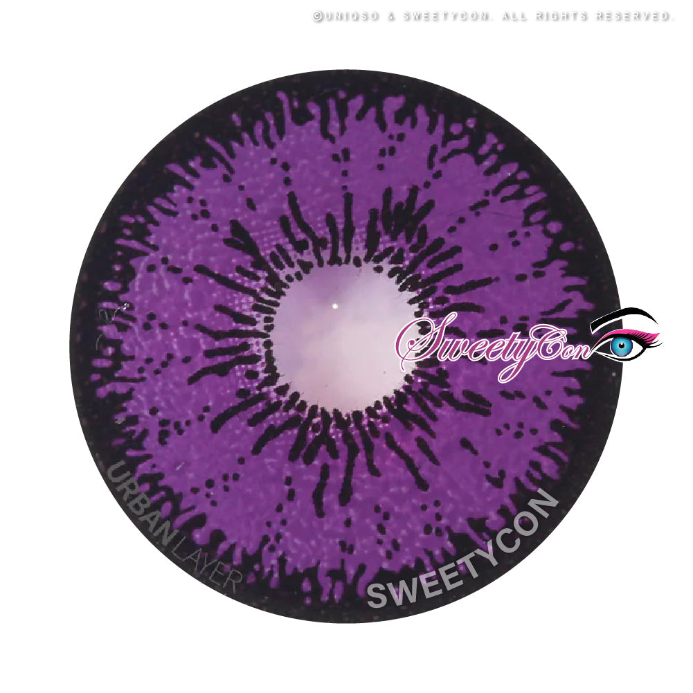 Sweety Mini Sclera Tokyo N Violet(1 lens/pack)-Mini Sclera Contacts-UNIQSO Canada