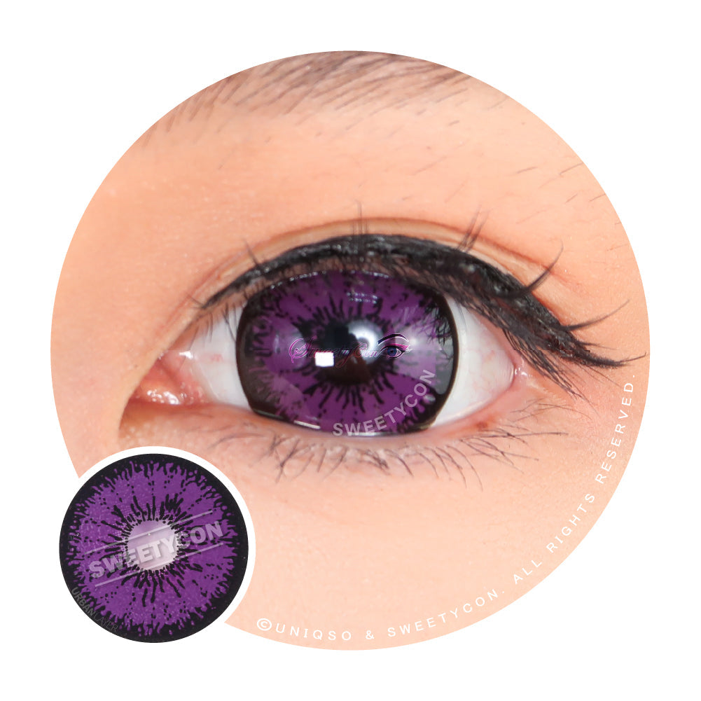 Sweety Mini Sclera Tokyo N Violet(1 lens/pack)-Mini Sclera Contacts-UNIQSO Canada