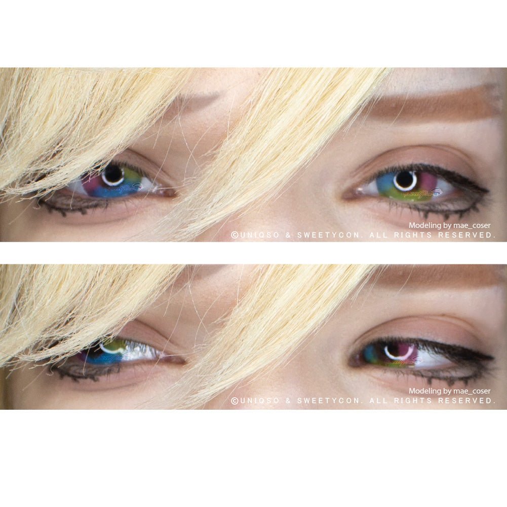 Sweety Multil Rainbow (1 lens/pack)-Colored Contacts-UNIQSO Canada