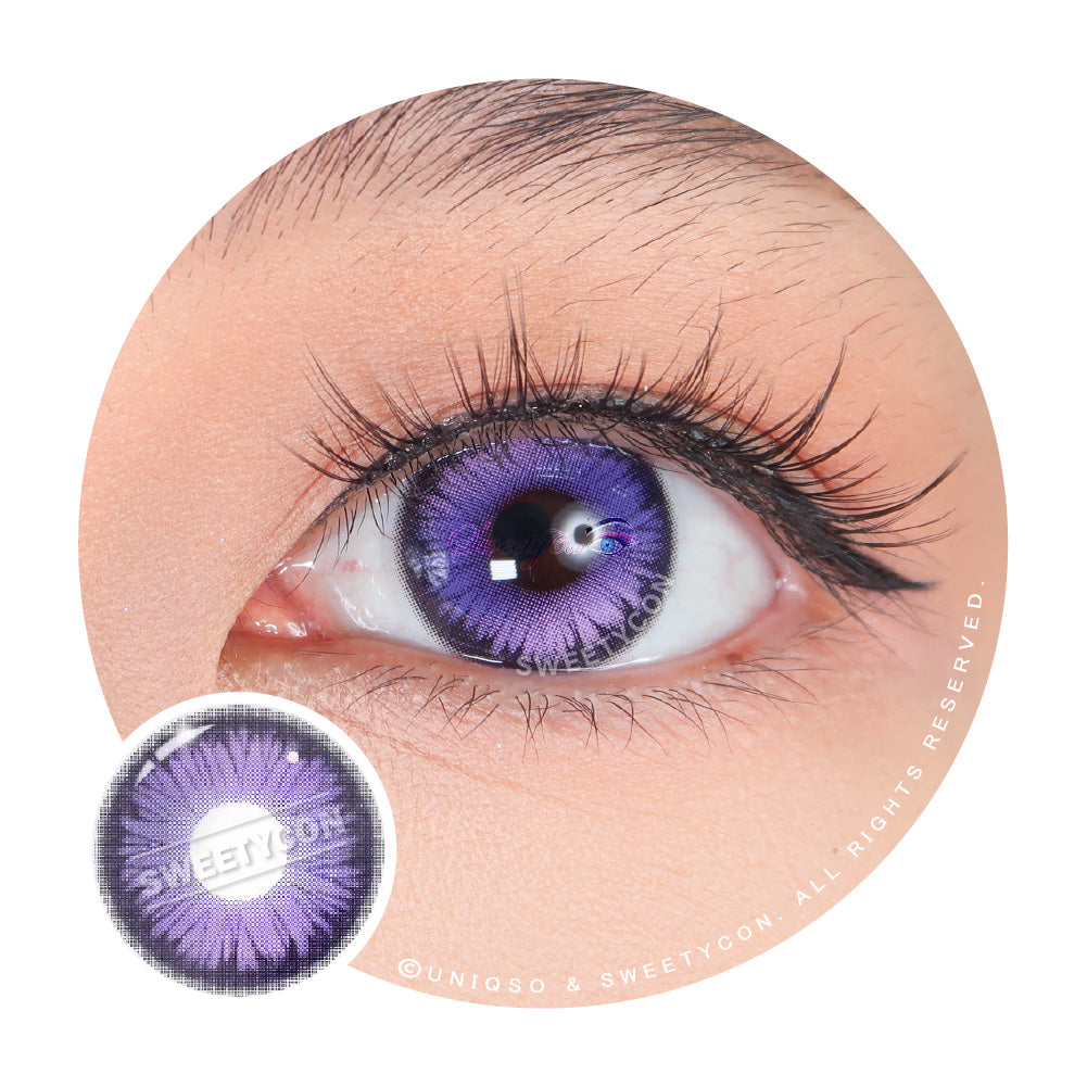 Sweety Mystic Wing Violet (1 lens/pack)-Colored Contacts-UNIQSO Canada