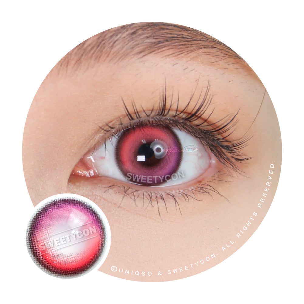 Sweety Neon Pink (1 lens/pack)-Colored Contacts-UNIQSO Canada