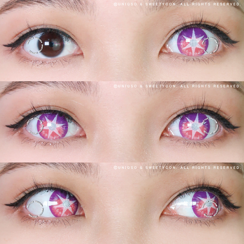 Sweety Pop Star Violet (1 lens/pack)-Colored Contacts-UNIQSO Canada