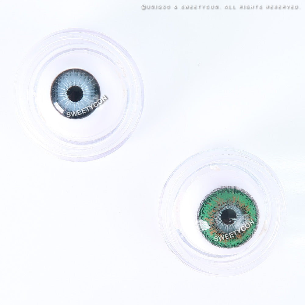 Sweety Poppy Green (1 lens/pack)-Colored Contacts-UNIQSO Canada